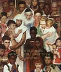 The Golden Rule by Norman Rockwell