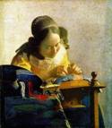 The Lacemaker by Jan Vermeer